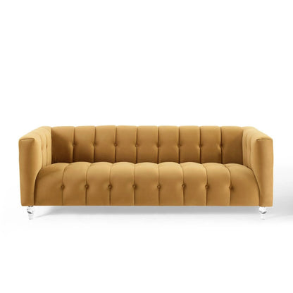 4 Seater Sofa Set : Velvet Arm Sofa