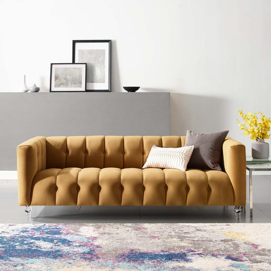 4 Seater Sofa Set : Velvet Arm Sofa