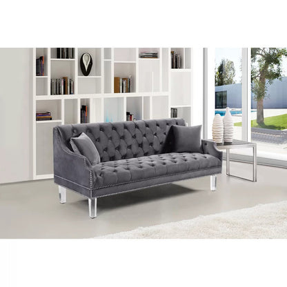 4 Seater Sofa Set ; Velvet Flared Arm Sofa