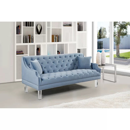 4 Seater Sofa Set ; Velvet Flared Arm Sofa