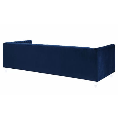 4 Seater Sofa Set : Velvet Rolled Arm Sofa
