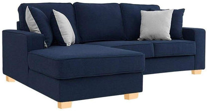 L Shape Sofa Set:- Fabric Sofa Set (Blue)