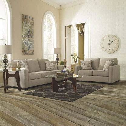 5 Seater Sofa Set Munix Fabric Sofa Set (Light Beige)