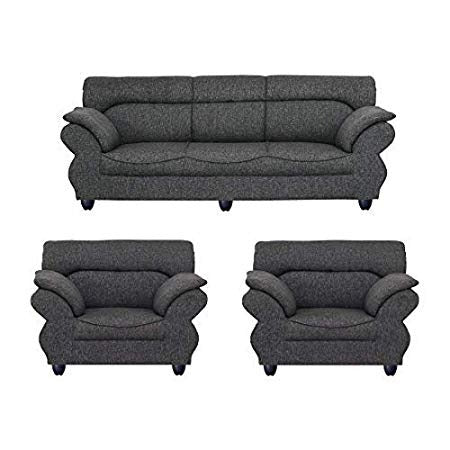 5 Seater Sofa Set:- Romina King (3+1+1) Fabric Sofa Set