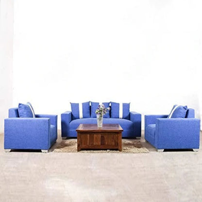 5 Seater Sofa Set (3+1+1) Fabric Sofa Set (ink Blue)