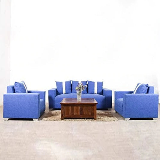 5 Seater Sofa Set (3+1+1) Fabric Sofa Set (ink Blue)