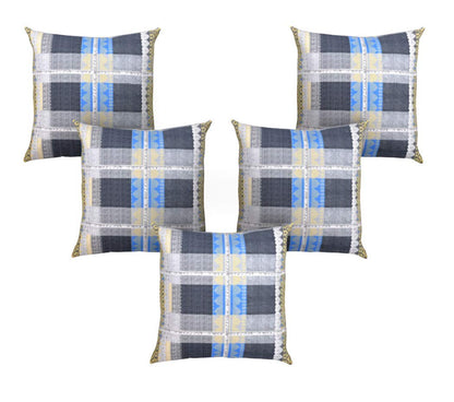 Cushion Covers: Set of 5 Decorative Hand Made Pure 100% Cotton Throw/Pillow Cushion Covers
