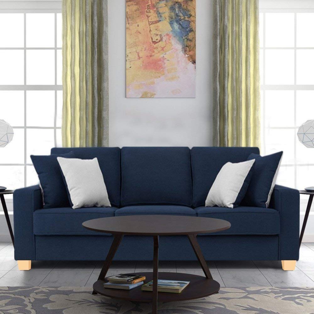 L Shape Sofa Set:- Fabric Sofa Set (Blue)