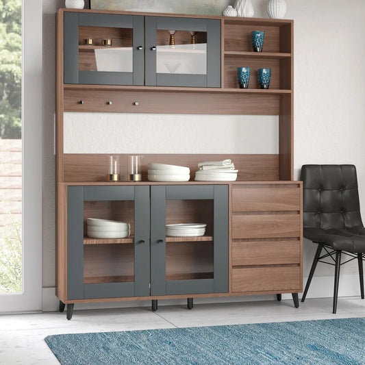 Hutch Cabinets: 63'' Wide Hutch Cabinet And Microwave Stands