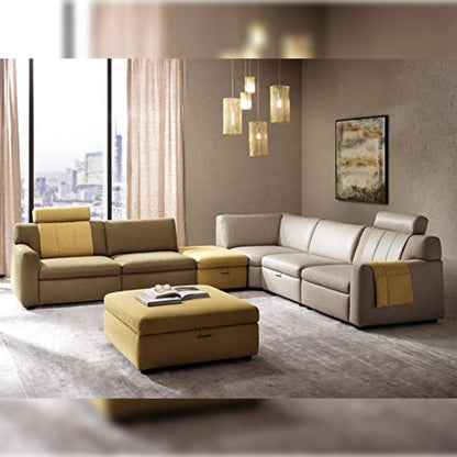 6 Seater Sofa Set- Modular Sectional Leatherette Sofa Set (Multi- Color)