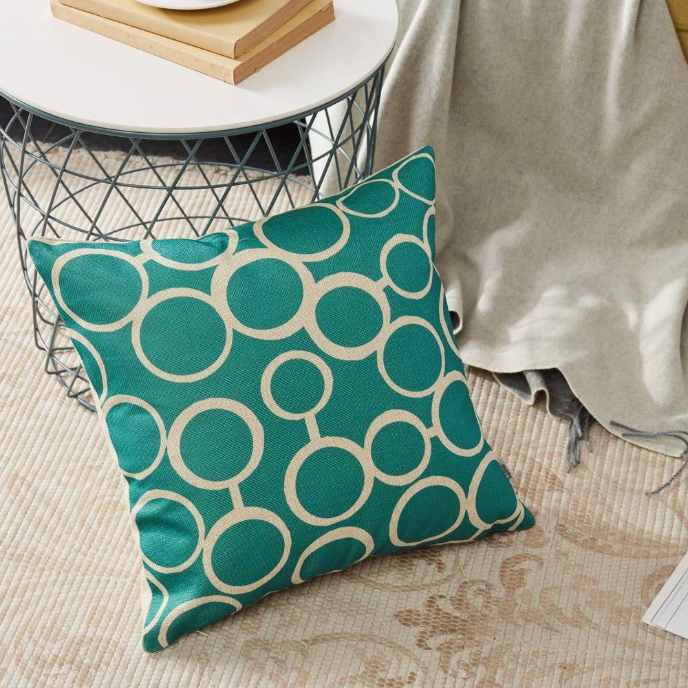 Cushion Cover: Set of 6 Satin Abstract Designer Decorative Throw Pillow/Cushion Cover