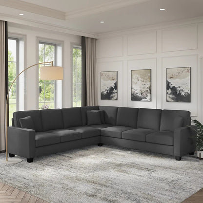 7 Seater Sofa Set: 111.02" Wide Symmetrical Corner Sectional Sofa Set
