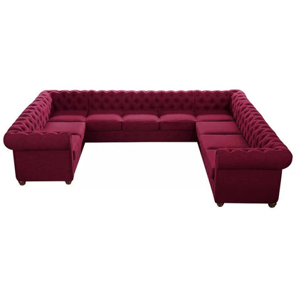 7 Seater Sofa Set : 135" Wide Linen Right Hand