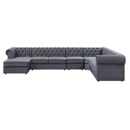 7 Seater Sofa Set : 153" Modular Corner Sectional Sofa