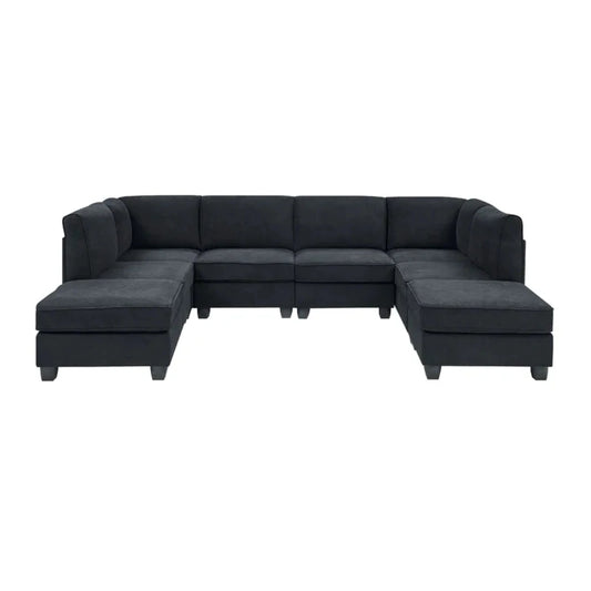 7 Seater Sofa Set  Modular Sectional U Shape Sofa