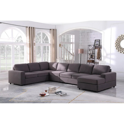 7 Seater Sofa Set  U Shape Reversible Sectional Sofa
