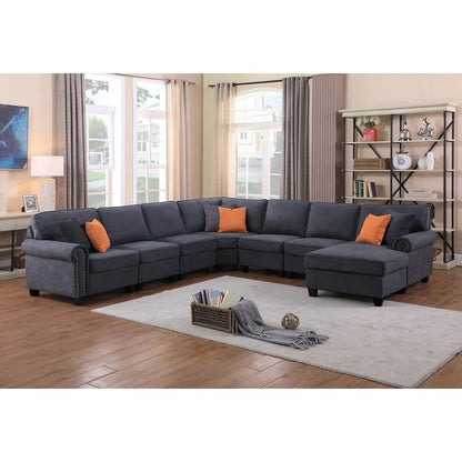 7 Seater Sofa Set: U Shape Sectional Sofa Set