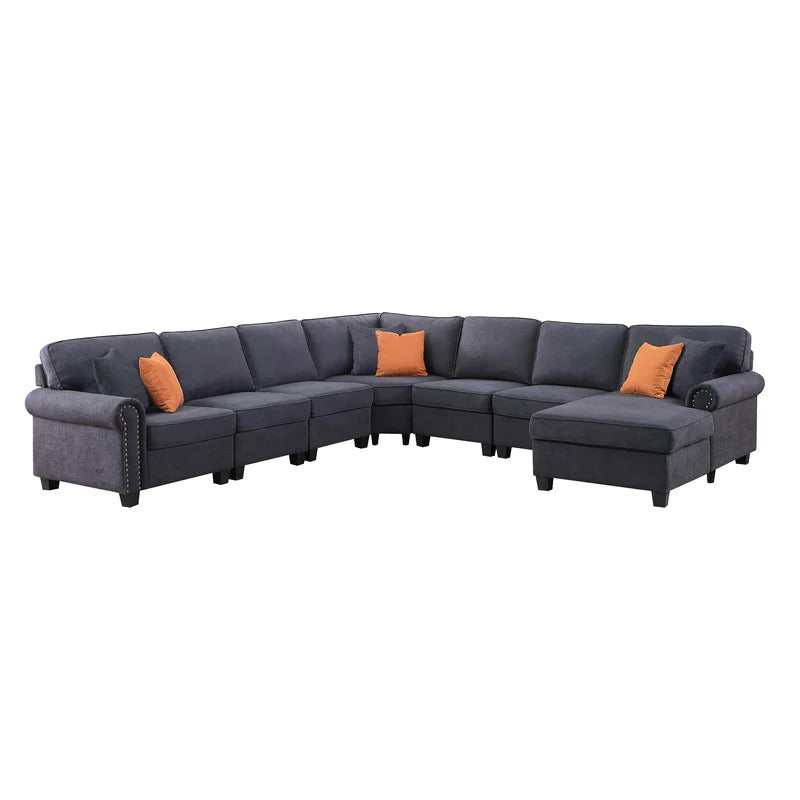 7 Seater Sofa Set: U Shape Sectional Sofa Set