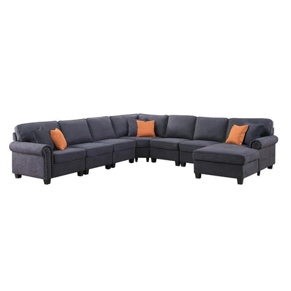 7 Seater Sofa Set: U Shape Sectional Sofa Set