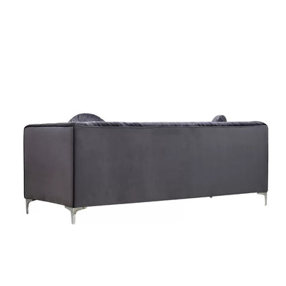 Office Sofa: 86.5'' Velvet Tuxedo Arm Sofa