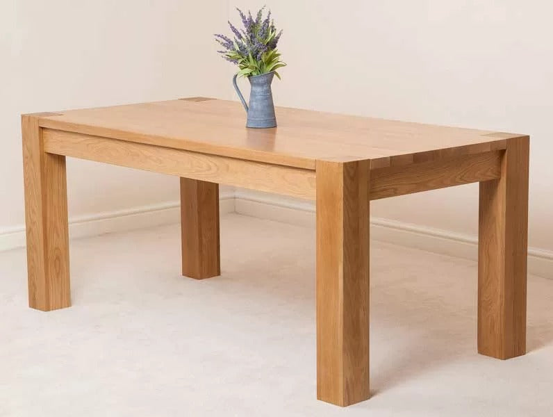 8 Seater Dining Set: 8 Person Solid Oak Dining Set