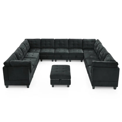 8 Seater Sofa Set: 12 Piece Living Room U Shape Sofa Set