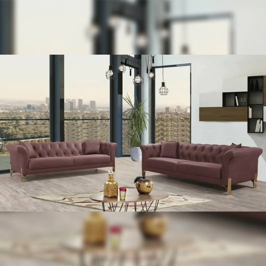 8 Seater Sofa Set 2 Pieces Living Room Sofa Set