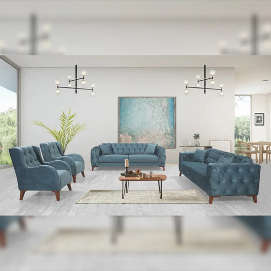 8 Seater Sofa Set 3 Piece Sleeper Living Room Set