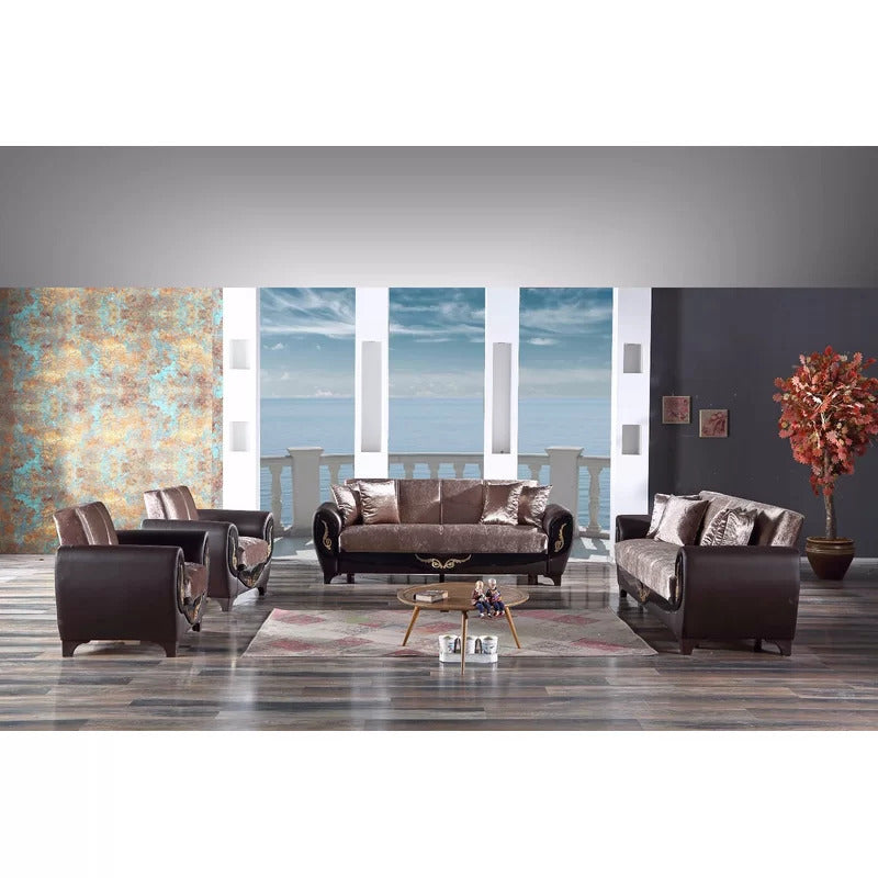 8 Seater Sofa Set: 3 Piece Sleeper Living Room Sofa Set