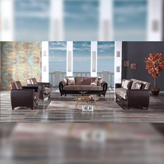 8 Seater Sofa Set 3 Piece Sleeper Living Room Sofa Set