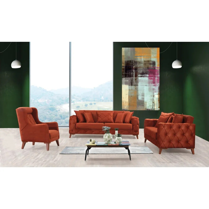 8 Seater Sofa Set: 3 Pieces Sofa Set