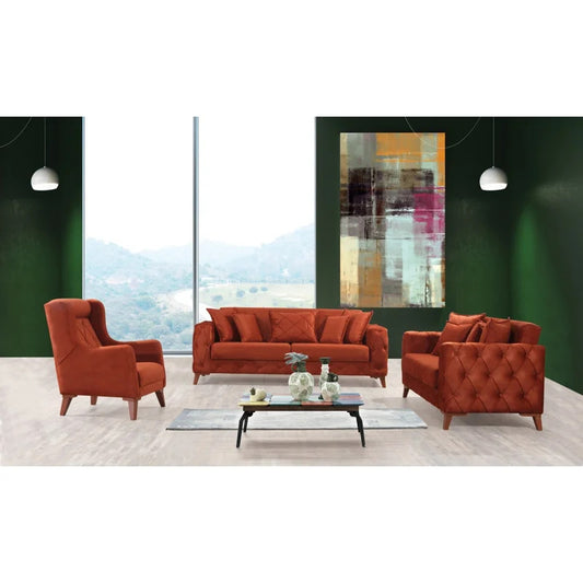 8 Seater Sofa Set: 3 Pieces Sofa Set