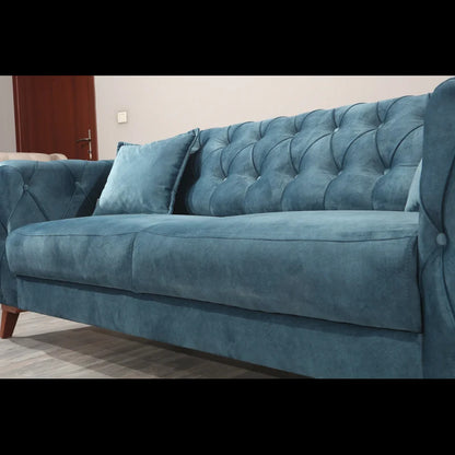8 Seater Sofa Set: 4 Piece Sleeper Living Room Set