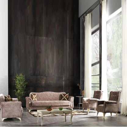 8 Seater Sofa Set 4 Piece Sleeper Living Room Set