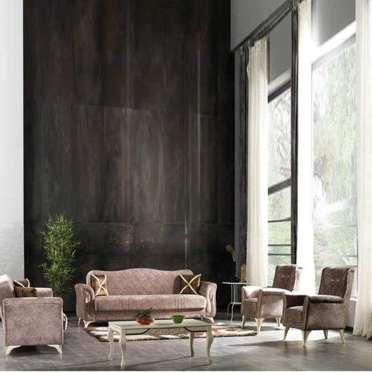 8 Seater Sofa Set 4 Piece Sleeper Living Room Set