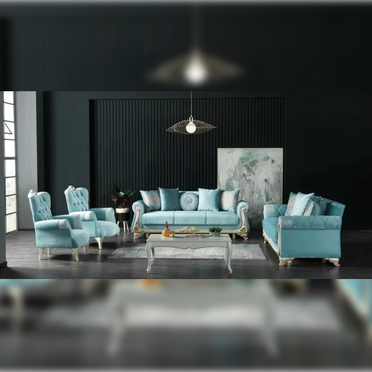 8 Seater Sofa Set 4 Piece Sleeper Living Room Sofa Set