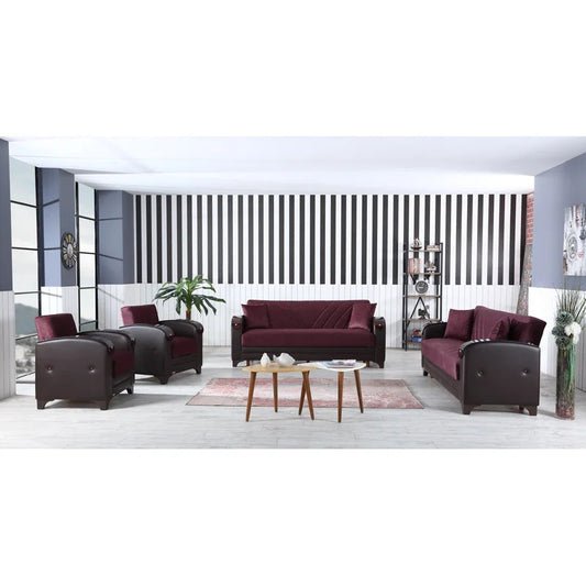 8 Seater Sofa Set: 4 Piece Sleeper Living Room Sofa Set