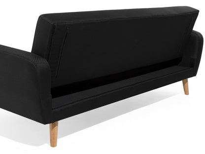 8 Seater Sofa Set: Black Fabric Living Room Sofa Set