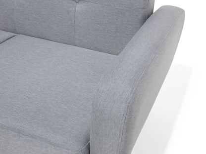 8 Seater Sofa Set: Grey Fabric Living Room Sofa Set