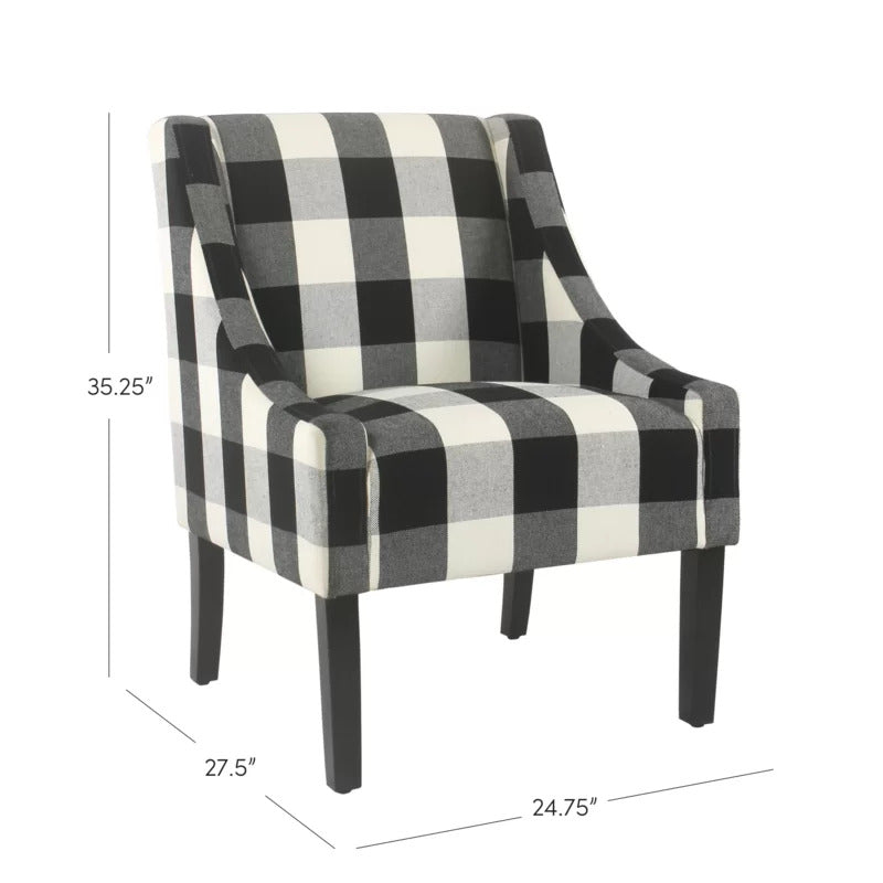 Accent Chair: 24.75'' Wide Cotton Armchair