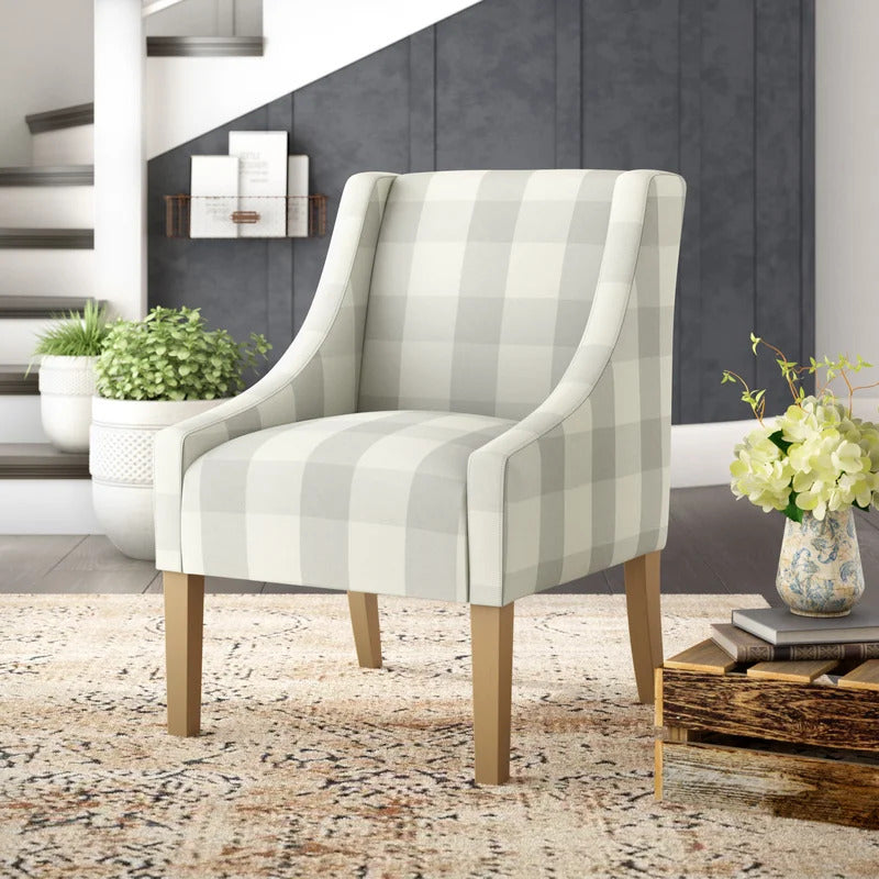 Accent Chair: 24.75'' Wide Cotton Armchair