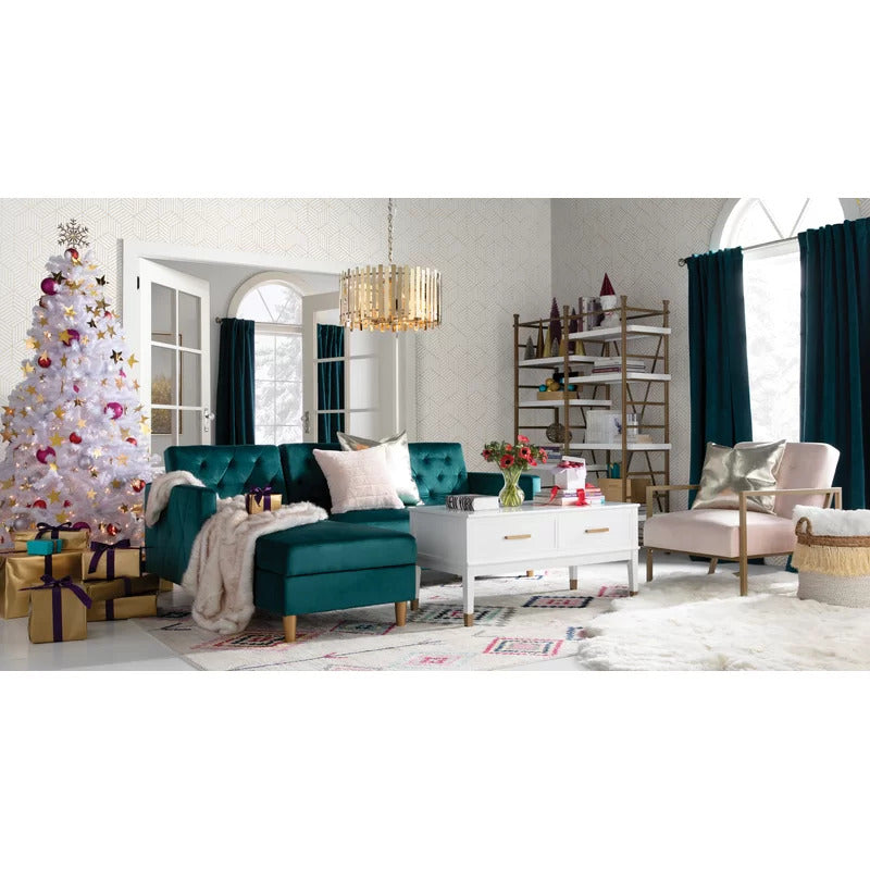 Accent Chair: 25.5'' Wide Tufted Velvet Armchair