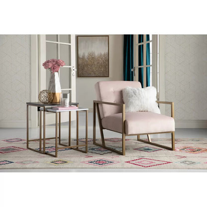 Accent Chair: 25.5'' Wide Tufted Velvet Armchair