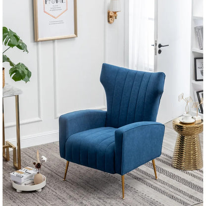 Accent Chair: 27.5'' Wide Velvet Wingback Chair