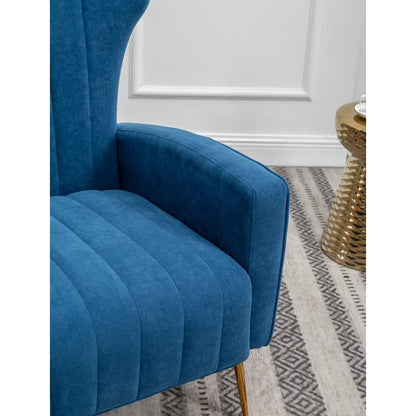 Accent Chair: 27.5'' Wide Velvet Wingback Chair