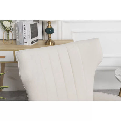 Accent Chair: 27.5'' Wide Velvet Wingback Chair