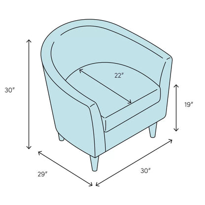 Accent Chair: 30'' Wide Barrel Chair