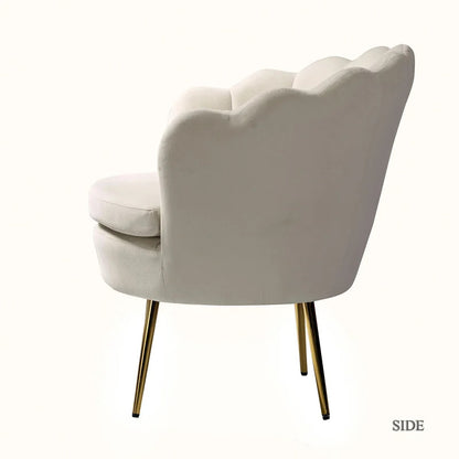 Accent Chair: 30'' Wide Velvet Barrel Chair