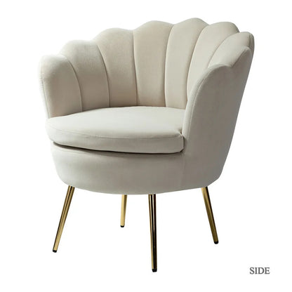 Accent Chair: 30'' Wide Velvet Barrel Chair
