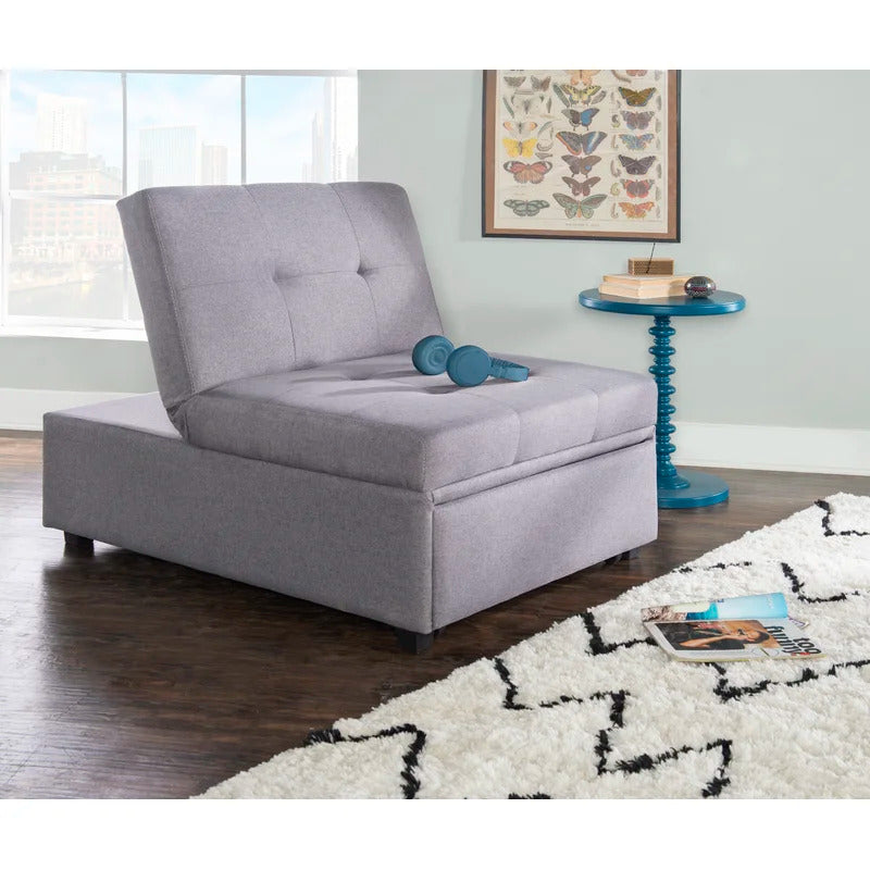 Accent Chair: 31'' Wide Tufted Convertible Chair